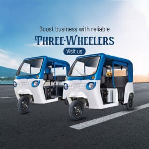Three Wheeler promotional poster