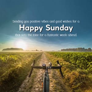 Happy Sunday whatsapp status poster