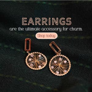 Earrings promotional post