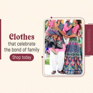 Family Clothes marketing poster