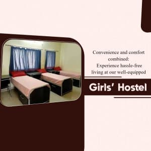 Hostel promotional template