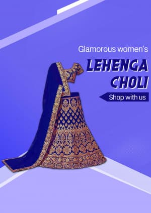 Women Lehenga Cholis business banner
