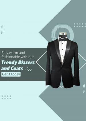 Men Blazers & Coats business template