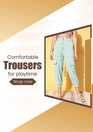 Kids Trousers marketing poster