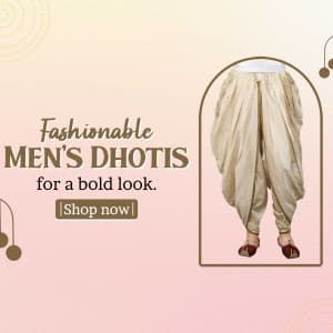 Men Dhotis flyer