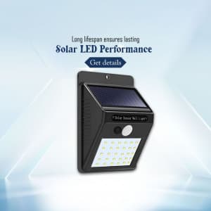 Solar LED lights business post