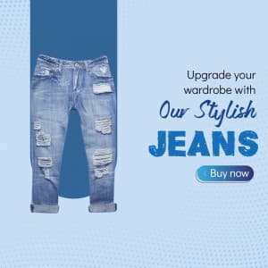 Jeans marketing poster