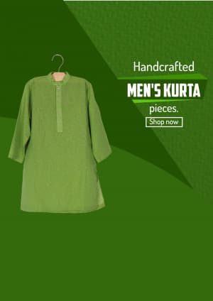 Men Kurtas & Kurta Sets business template