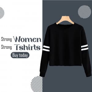 Women T shirt marketing post