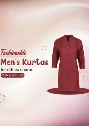 Men Kurtas & Kurta Sets marketing poster