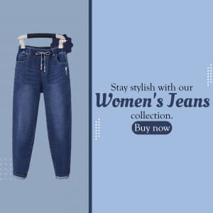 Women Jeans marketing post