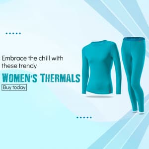 Women Thermals promotional template