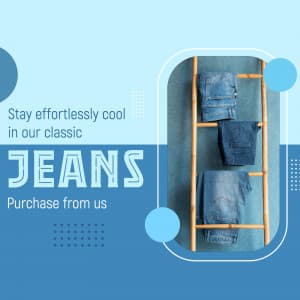 Jeans promotional template