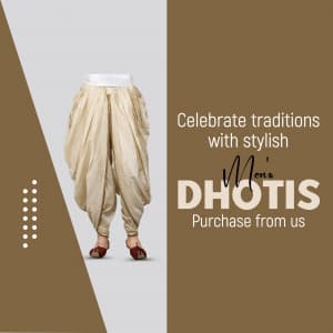 Men Dhotis promotional post