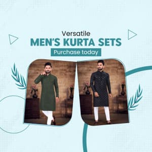 Men Kurtas & Kurta Sets marketing post