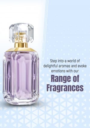 Fragrance marketing poster