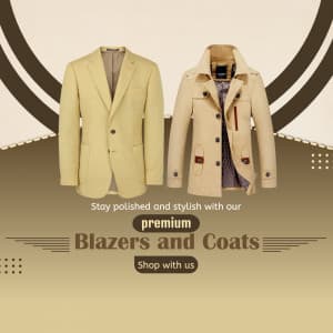 Men Blazers & Coats marketing poster