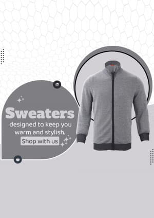 Men Sweaters business flyer