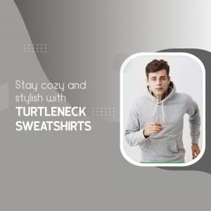 Men Sweatshirts promotional template