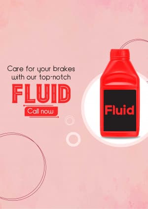 Brake Fluid marketing poster