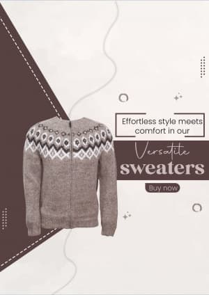 Men Sweaters business post