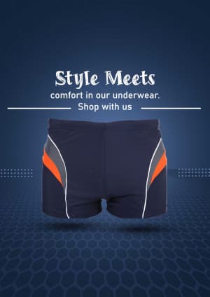 Men Briefs & Trunks marketing post