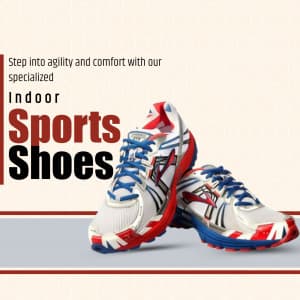 Indoor Sports Shoes business flyer