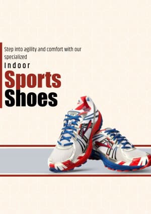 Indoor Sports Shoes business template
