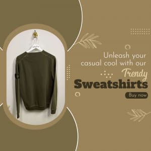 Men Sweatshirts business flyer