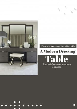 Dressing Tables marketing poster