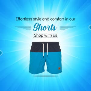 Men Shorts business flyer