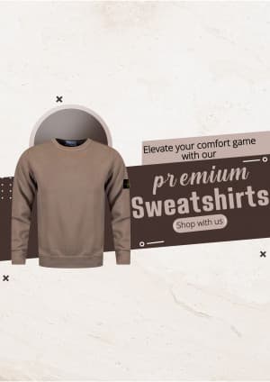Men Sweatshirts marketing poster