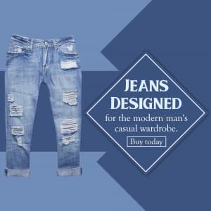 Men Jeans promotional template