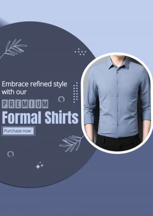 Men Formal Shirts promotional template