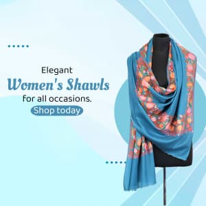 Women Shawls promotional template