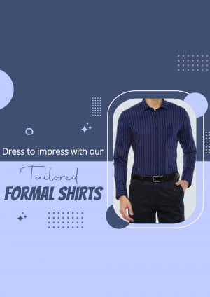 Men Formal Shirts promotional post