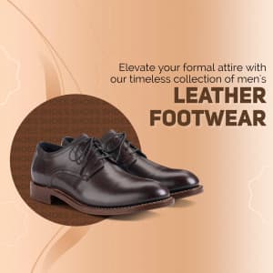 Gents Leather Footwear business flyer