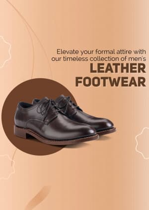 Gents Leather Footwear business template