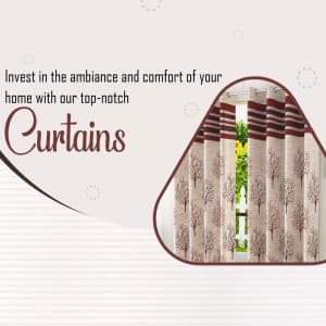 Curtains promotional template