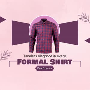 Men Formal Shirts facebook ad