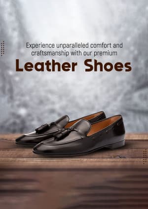 Gents Leather Footwear marketing poster