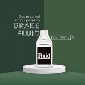 Brake Fluid promotional template