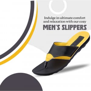 Men Slippers instagram post