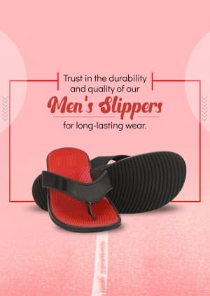 Men Slippers business banner