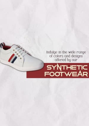 Synthetic Footwear business flyer