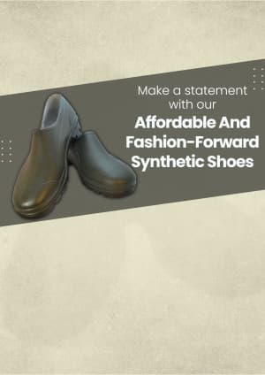 Synthetic Footwear business template