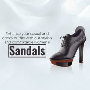 Ladies Sandal promotional template