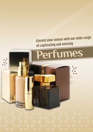 Perfume marketing poster