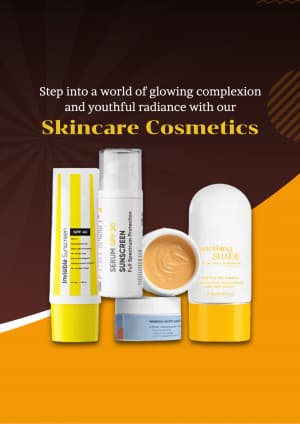 Skin Care Cosmetics promotional poster