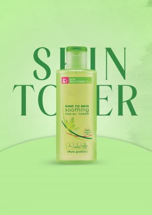 Skin Care Cosmetics marketing poster